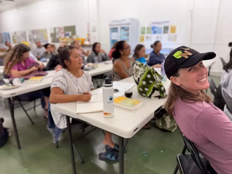 Community members attending a technical assistance workshop.